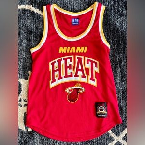 Women’s NBA Miami Heat Basketball Jersey Red / Yellow Size Small